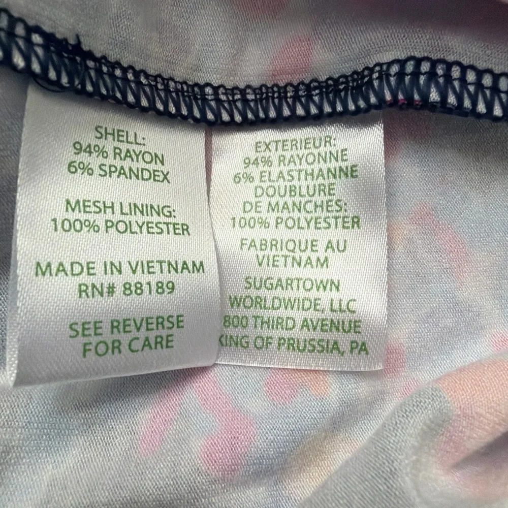 NWT Lilly Pulitzer Dante Jumpsuit High Tide Navy Pink In Turtle Amazement Size M - Picture 10 of 11